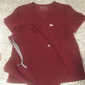 Figs burgundy set Catarina large Yolo med reg